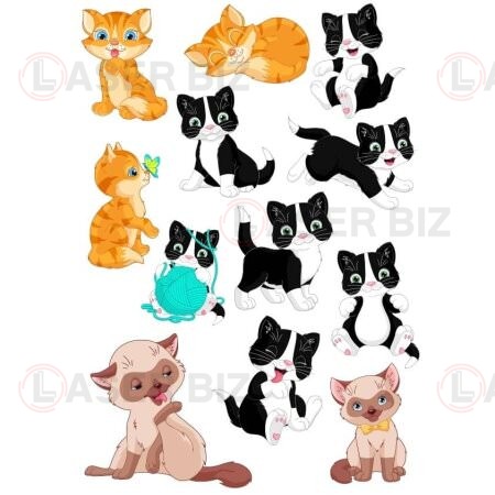 Векторные рисунки кошек