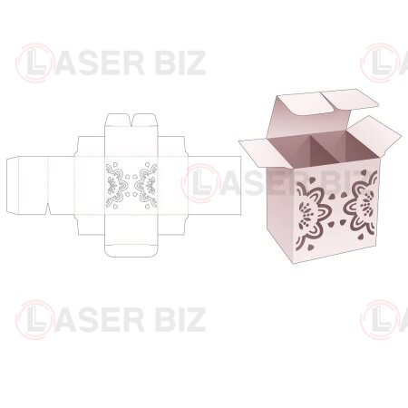 Прямоугольная коробка с 2 отсеками