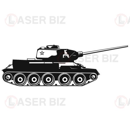 Рисунок танка Т34-85