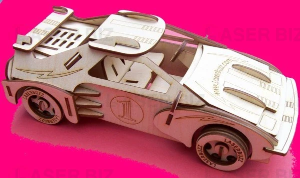 Гоночный автомобиль 3d пазл
