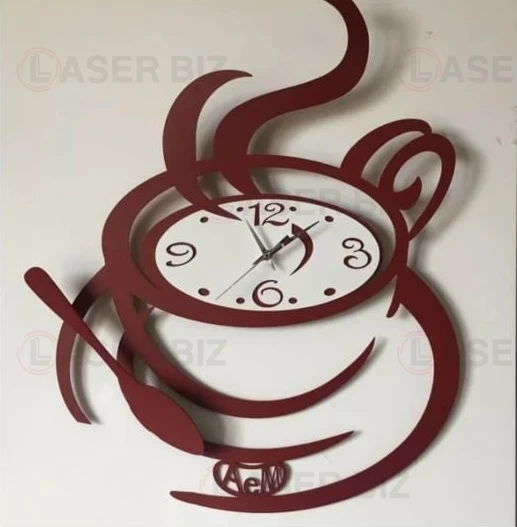 Кофейные настенные часы