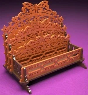 Корзина из фанеры лазерной резки