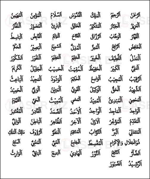 اسماء الله الحسني