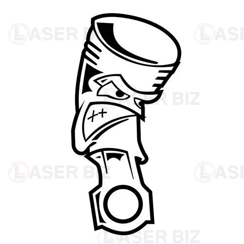Angry piston jdm автомобиль виниловая наклейка декаль