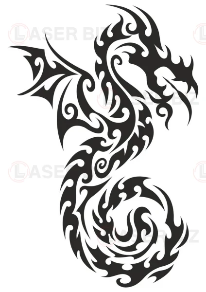 Дракон тотем татуировка наклейка