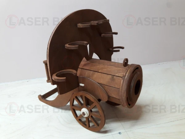 Мини-бар Cannon фанерный держатель для бутылок и бокалов