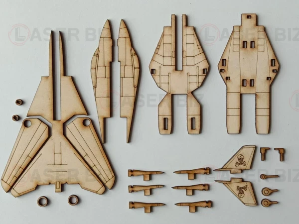 Игрушка f-14 tomcat панда истребитель 3d самолет шаблон