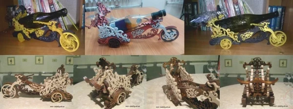 Держатель для бутылок вина на велосипеде