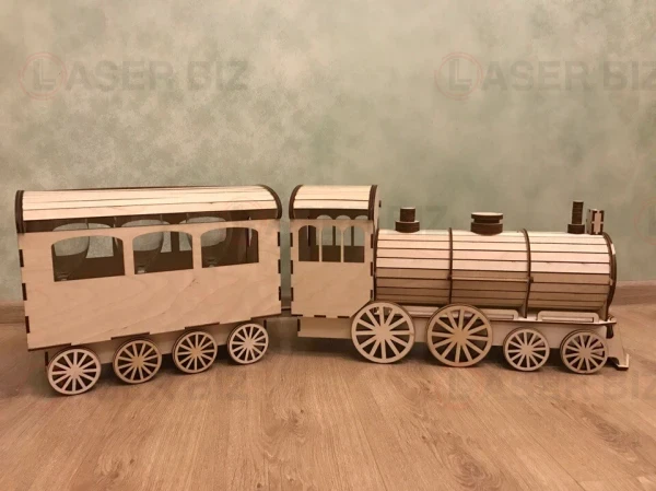 подарочная упаковка-локомотив 3d пазл