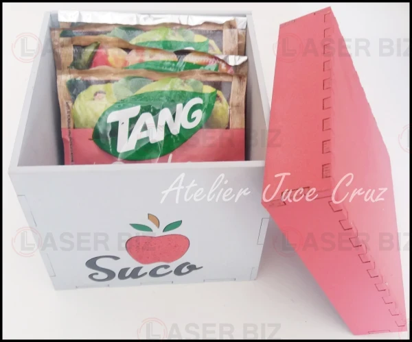 Caixa suco juce fez 10x10x9