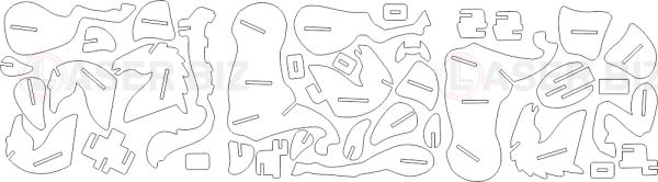Пазл лошади 2 мм