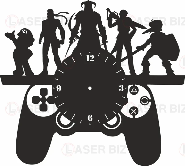Настенные часы Playstation виниловая пластинка