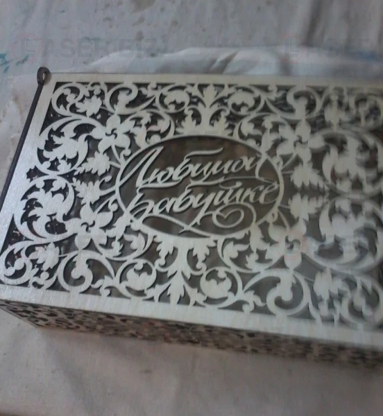 Декор подарочной коробки с крышкой