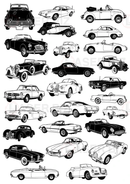 Векторы классических автомобилей