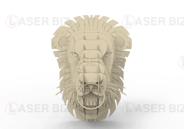 Львиная голова 3d пазл
