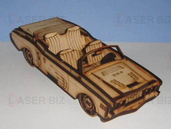 Кабриолет автомобиль 3d шаблон