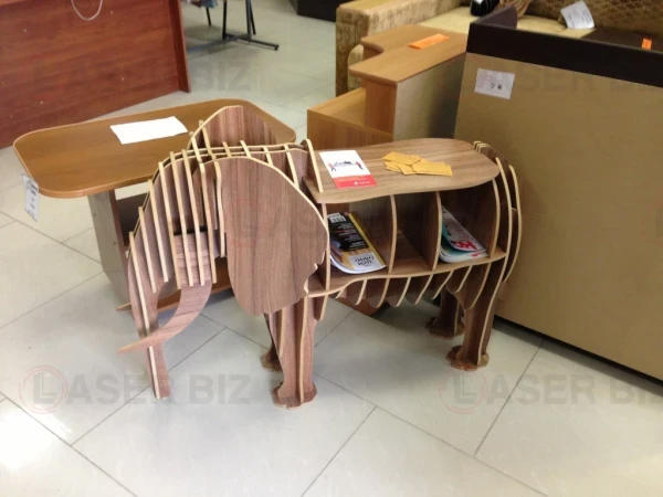 Слоник 3d книжная полка