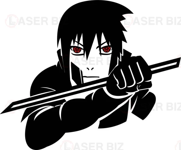 Sasuke в coreldraw
