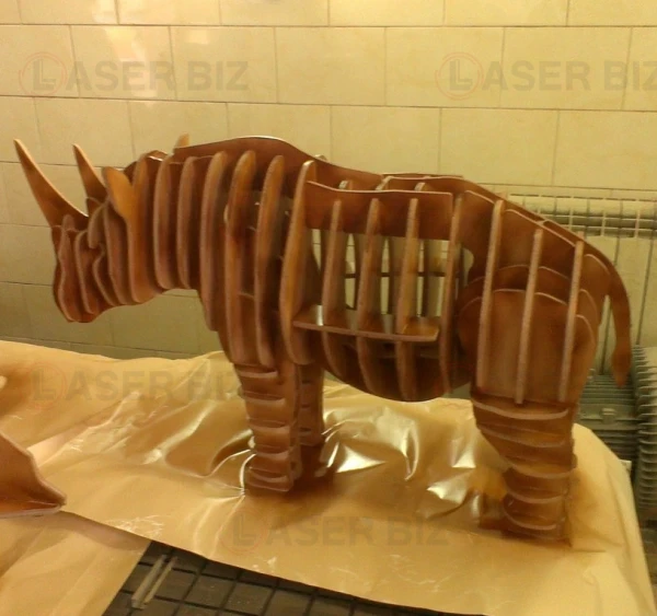 Носорог 3d пазл
