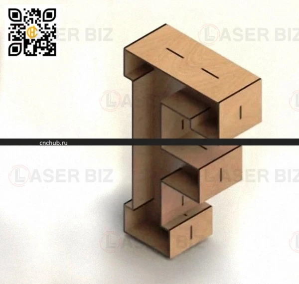3D Буква F