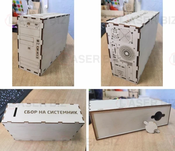Копилка в форме компьютера 3мм