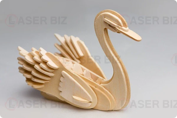 Лебедь 3d пазл 3 мм