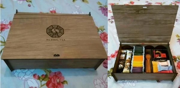 Деревянная коробка для чая