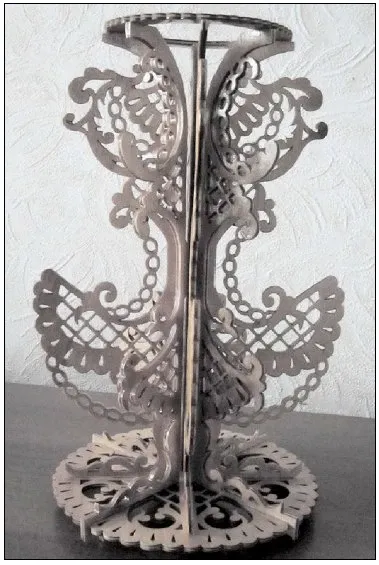 ваза scrool saw pattern