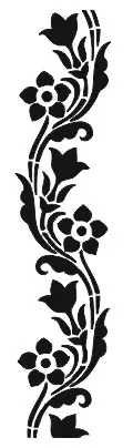 Цветы и декоративный узор