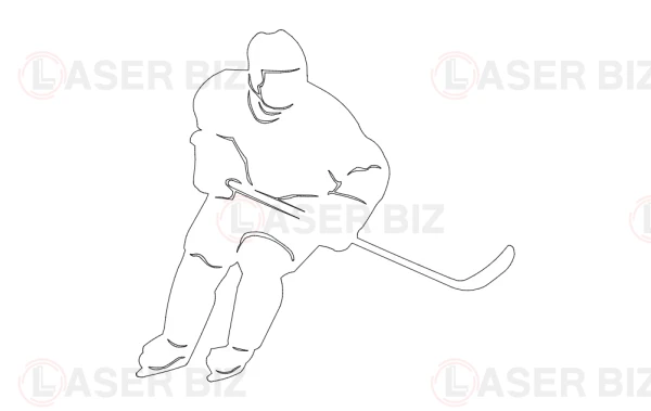 Mock-up "Hockey Player