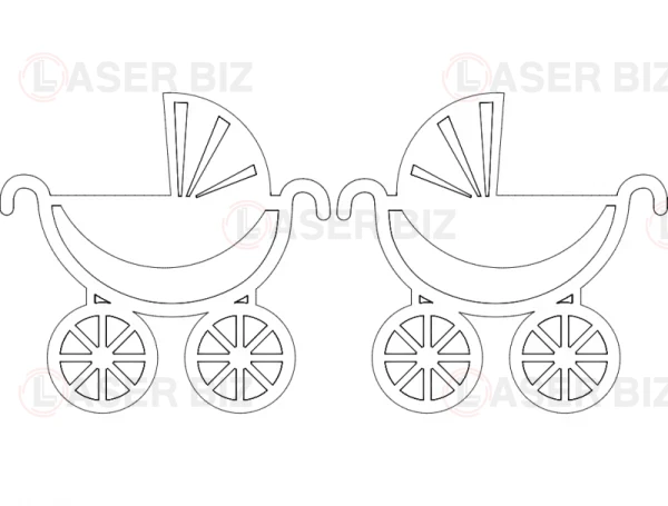 Aplique carrinho de bebe