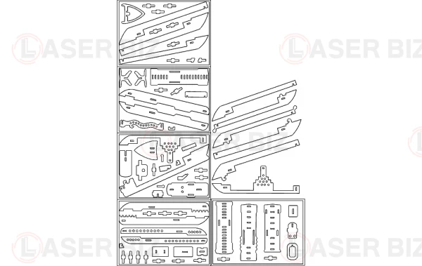 3d круизный корабль crucero 3mm