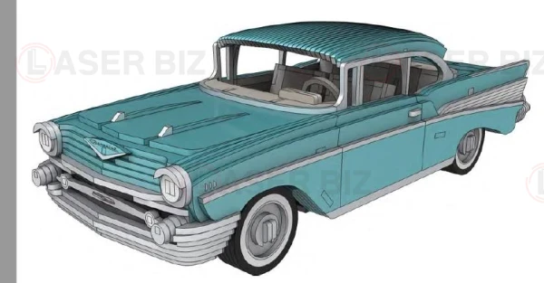 Chevrolet bel air 1957 - 3 мм