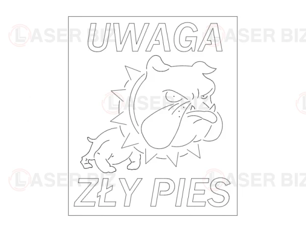Uwaga zły pies frez 2.5 mm