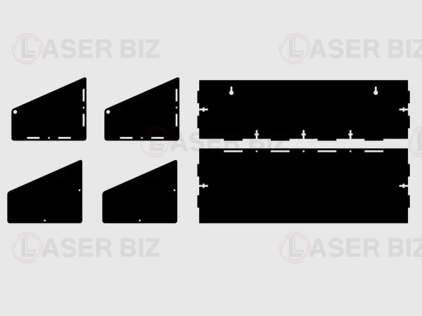 Простая полка для специй из 3-миллиметровой фанеры svg файл